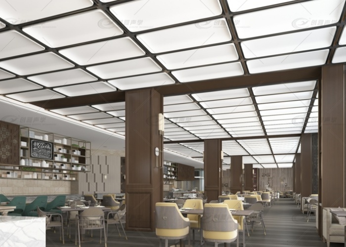 高檔餐廳能吸聲降噪的格子天花吊頂