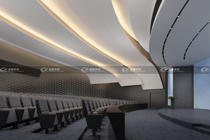 輕質(zhì)微粒吸聲板的天花吊頂造型藝術(shù)