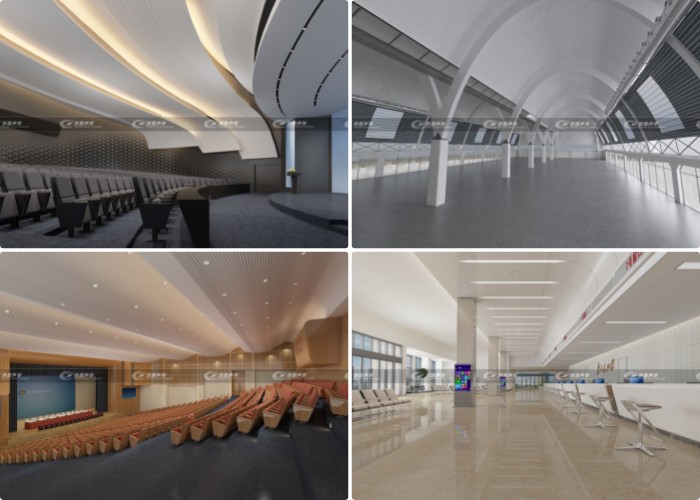 硅晶巖砂吸聲板圖片案例展示